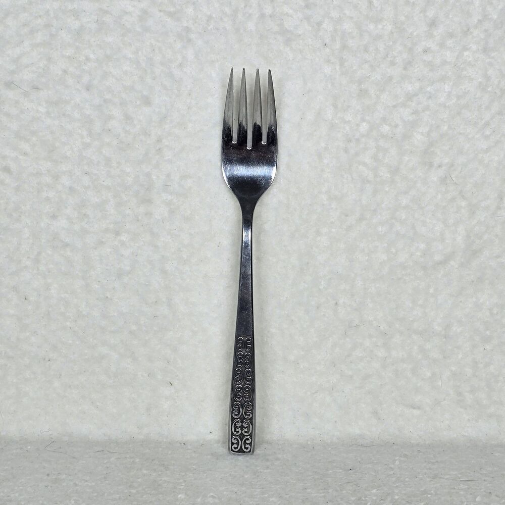 Vintage International Silver Serenata Salad Fork 6.5 " Discontinued Design